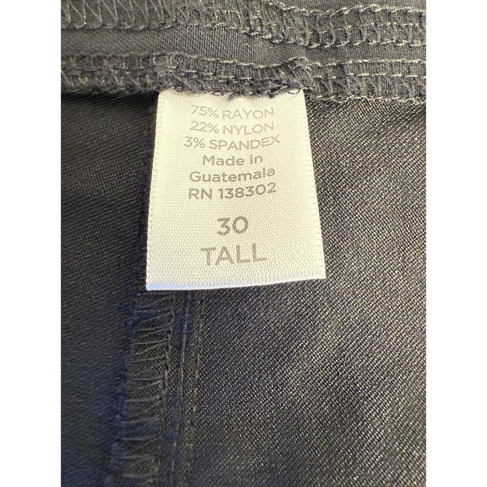 NWT Avenue Womens Black Wide Leg Formal Boot Pants 30 Tall - Picture 4 of 10